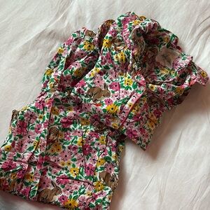 Printfresh Floral Pajama Set - Pink and Yellow